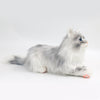 Plush Grey Hair Cat with Blue Eyes Order to Make