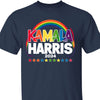 Rainbow Kamala Harris Shirt | Kamala Harris 2024 Shirt | Democrat Shirt Dark T1450 - KH2