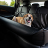 PupProtector™ Faux Cool-to-Touch Vegan Leather Memory Foam Dog Car Bed -  Black