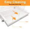 24-30 White Metal Wire Dog Crate DLS2402/DLS3002