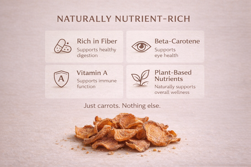 Carrot Chips for Dogs | Crunchy Treat | Whisker & Tail Co.