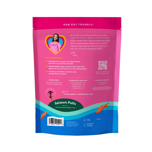Freeze Dried Dog Treats - Salmon Puffs