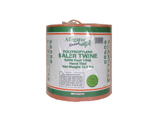 Alligator Brand Poly Baler Twine Pine Straw 9,000 Orange Roll Versatile Twine