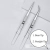2 Pcs Set 6 Durable Stainless Steel Tweezer Set: Rust-resistant, Highly Elastic, Anti-static