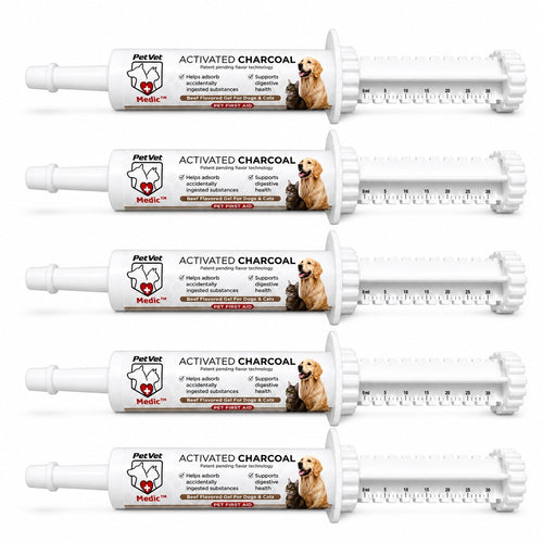 PetVet Medic® Activated Charcoal Syringe for Dogs & Cats — 30 mL