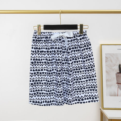Women's Cotton Silk Pajama Pants Summer Thin Shorts Loose Casual