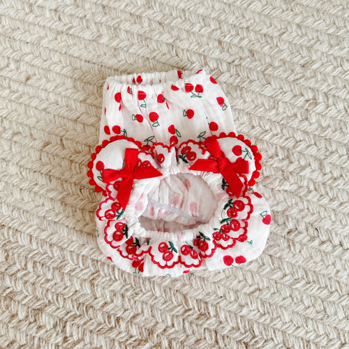 Cotton Dog Snood for Long Ears and Mealtimes