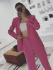 New Professional Pink Ladies Fashion Blazer pants Suit for women