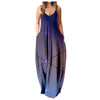 Summer Cool Strap Dress Abstract Face Style Digital Printing Elegant Street Dress