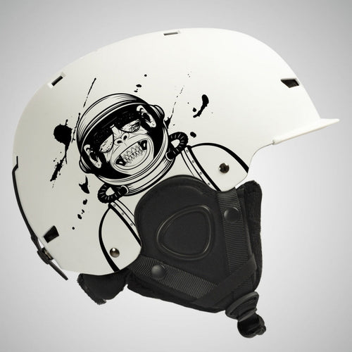 Adult Single And Double Board Snow Goggles Integrated Crash Helmet