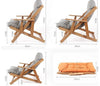 Beech Recliner Folding Chair