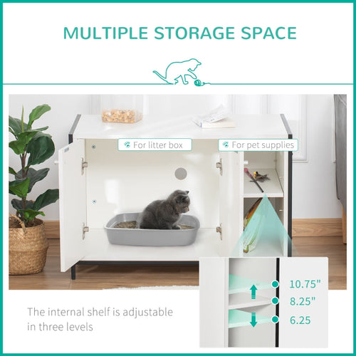 Hidden Cat Litter Box Enclosure