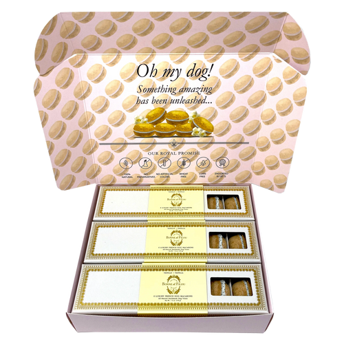 Dog Macaron Combo Gift Box (18 French Dog Macarons)