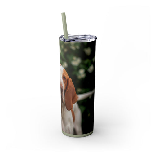 Skinny Tumbler with Straw – 20 oz Stainless Steel Cup