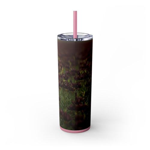 Skinny Tumbler with Straw – 20 oz Stainless Steel Cup