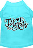 Adorable Cat or Dog Shirt for Pets I Tolerate You