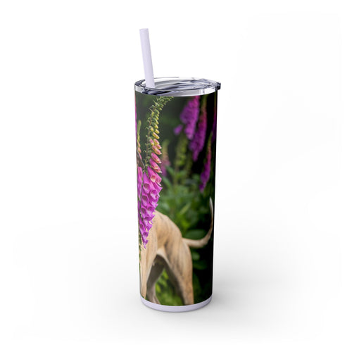 Skinny Tumbler with Straw – 20 oz Stainless Steel Cup