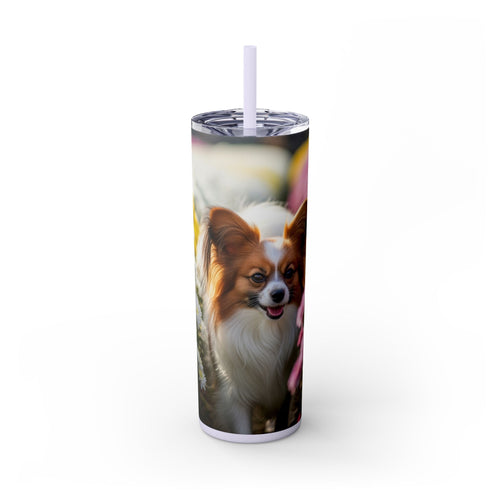 Skinny Tumbler with Straw – 20 oz Stainless Steel Cup