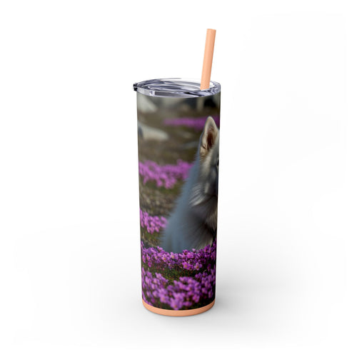 Skinny Tumbler with Straw – 20 oz Stainless Steel Cup