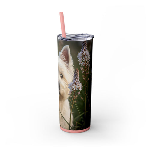 Skinny Tumbler with Straw – 20 oz Stainless Steel Cup