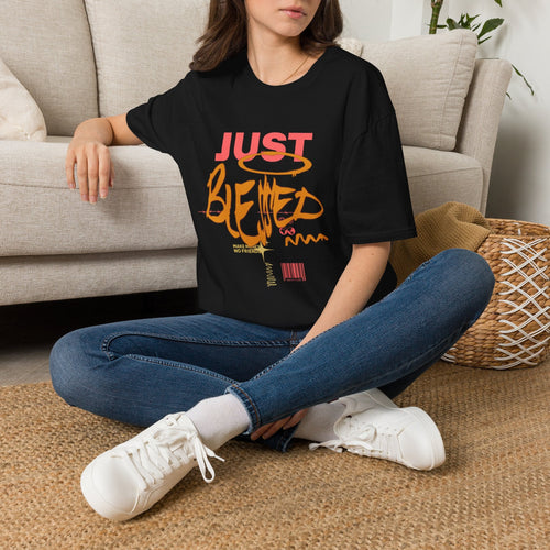 Just Blessed Graffiti Graphic Tee — Urban Faith Inspirational T-Shirt
