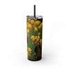 Skinny Tumbler with Straw – 20 oz Stainless Steel Cup