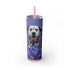 Skinny Tumbler with Straw – 20 oz Stainless Steel Cup