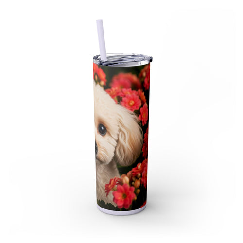 Skinny Tumbler with Straw – 20 oz Stainless Steel Cup
