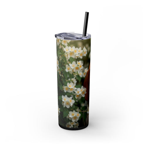 Skinny Tumbler with Straw – 20 oz Stainless Steel Cup