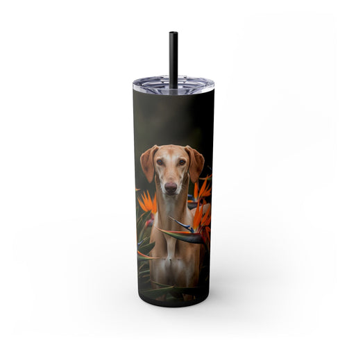 Skinny Tumbler with Straw – 20 oz Stainless Steel Cup