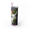 Skinny Tumbler with Straw – 20 oz Stainless Steel Cup