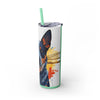 Skinny Tumbler with Straw – 20 oz Stainless Steel Cup