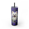 Skinny Tumbler with Straw – 20 oz Stainless Steel Cup