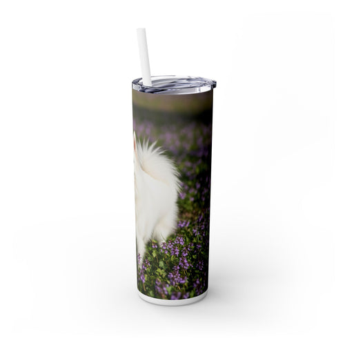 Skinny Tumbler with Straw – 20 oz Stainless Steel Cup