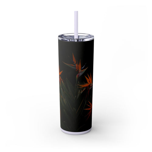 Skinny Tumbler with Straw – 20 oz Stainless Steel Cup