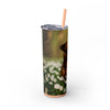 Skinny Tumbler with Straw – 20 oz Stainless Steel Cup
