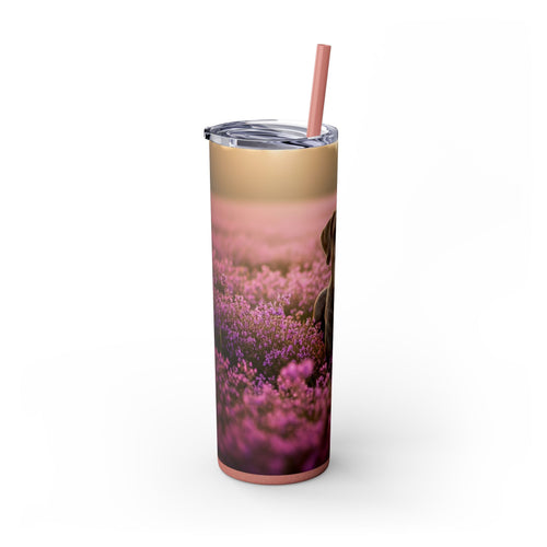 Skinny Tumbler with Straw – 20 oz Stainless Steel Cup