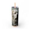 Skinny Tumbler with Straw – 20 oz Stainless Steel Cup