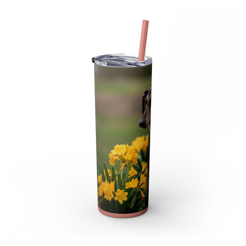 Skinny Tumbler with Straw – 20 oz Stainless Steel Cup