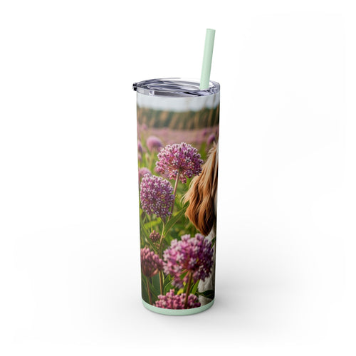 Skinny Tumbler with Straw – 20 oz Stainless Steel Cup