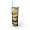 Skinny Tumbler with Straw – 20 oz Stainless Steel Cup