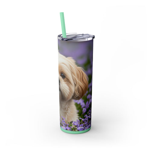 Skinny Tumbler with Straw – 20 oz Stainless Steel Cup