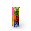 Skinny Tumbler with Straw – 20 oz Stainless Steel Cup