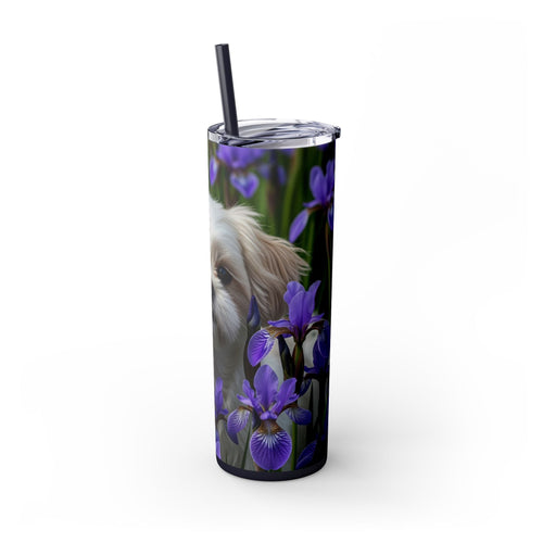 Skinny Tumbler with Straw – 20 oz Stainless Steel Cup