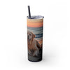 Skinny Tumbler with Straw – 20 oz Stainless Steel Cup