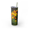 Skinny Tumbler with Straw – 20 oz Stainless Steel Cup