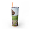 Skinny Tumbler with Straw – 20 oz Stainless Steel Cup