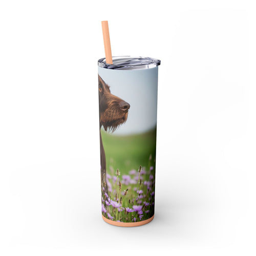 Skinny Tumbler with Straw – 20 oz Stainless Steel Cup