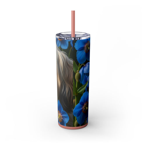 Skinny Tumbler with Straw – 20 oz Stainless Steel Cup
