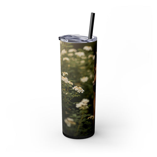 Skinny Tumbler with Straw – 20 oz Stainless Steel Cup